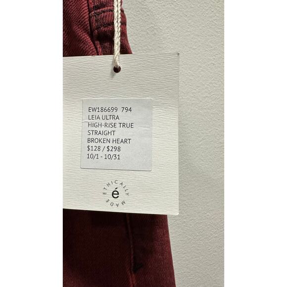 ÉTICA Women Leia Ultra High-Rise Straight Jeans - Picture 4 of 4